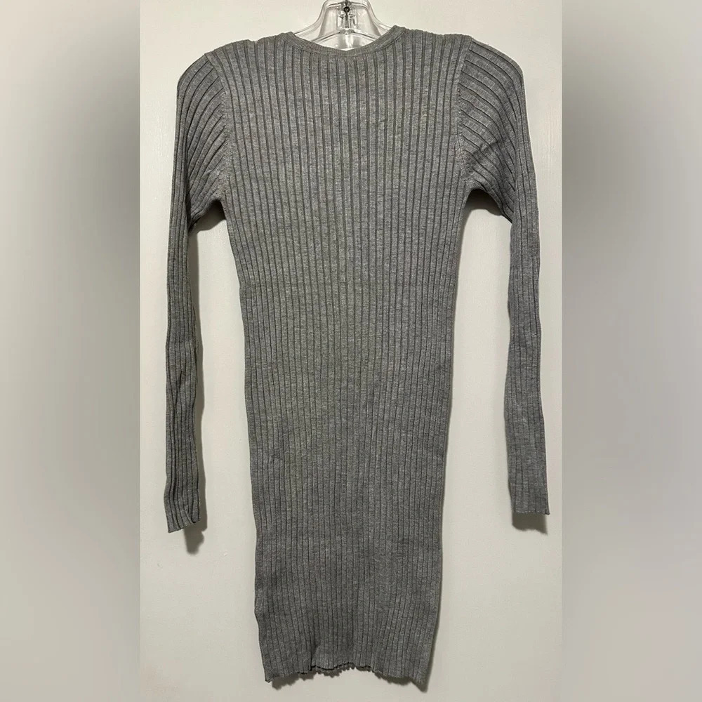 NWT Steve Madden gray Lexi Sweater Dress size M - Picture 4 of 9